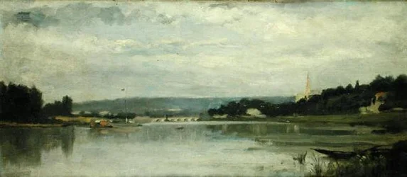 Am Ufer der Seine in Saint-Cloud, ca. 1880